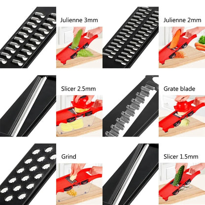 Multifunction Kitchen Slicer 6 Blades