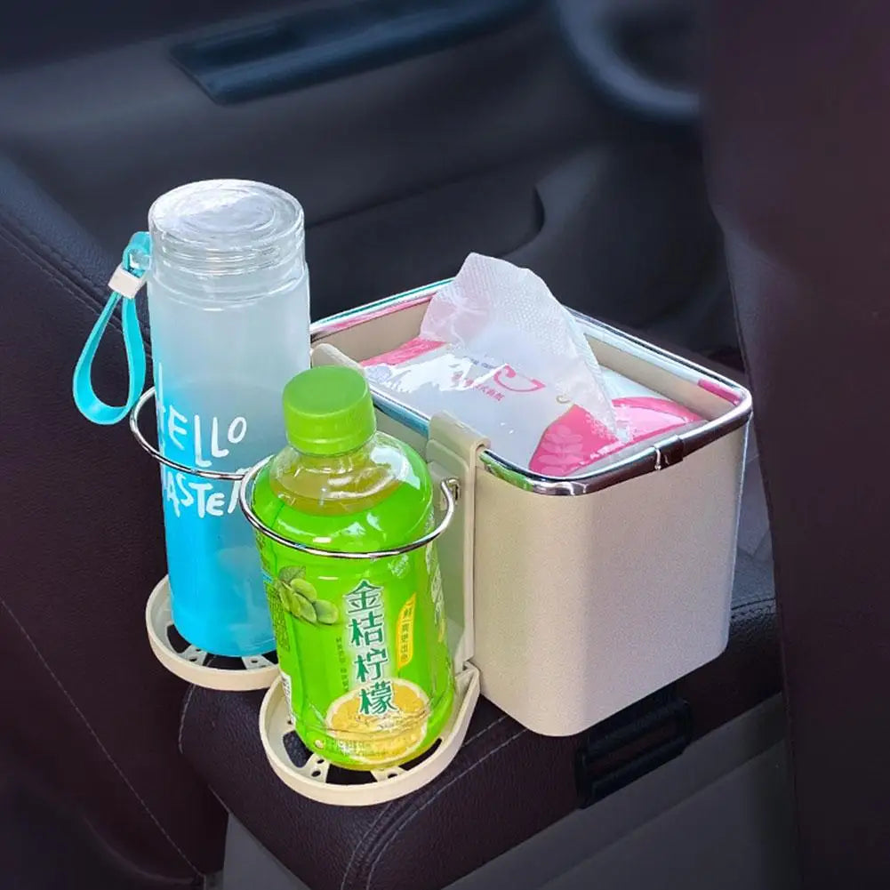 Car Armrest Organizer & Drink Holder