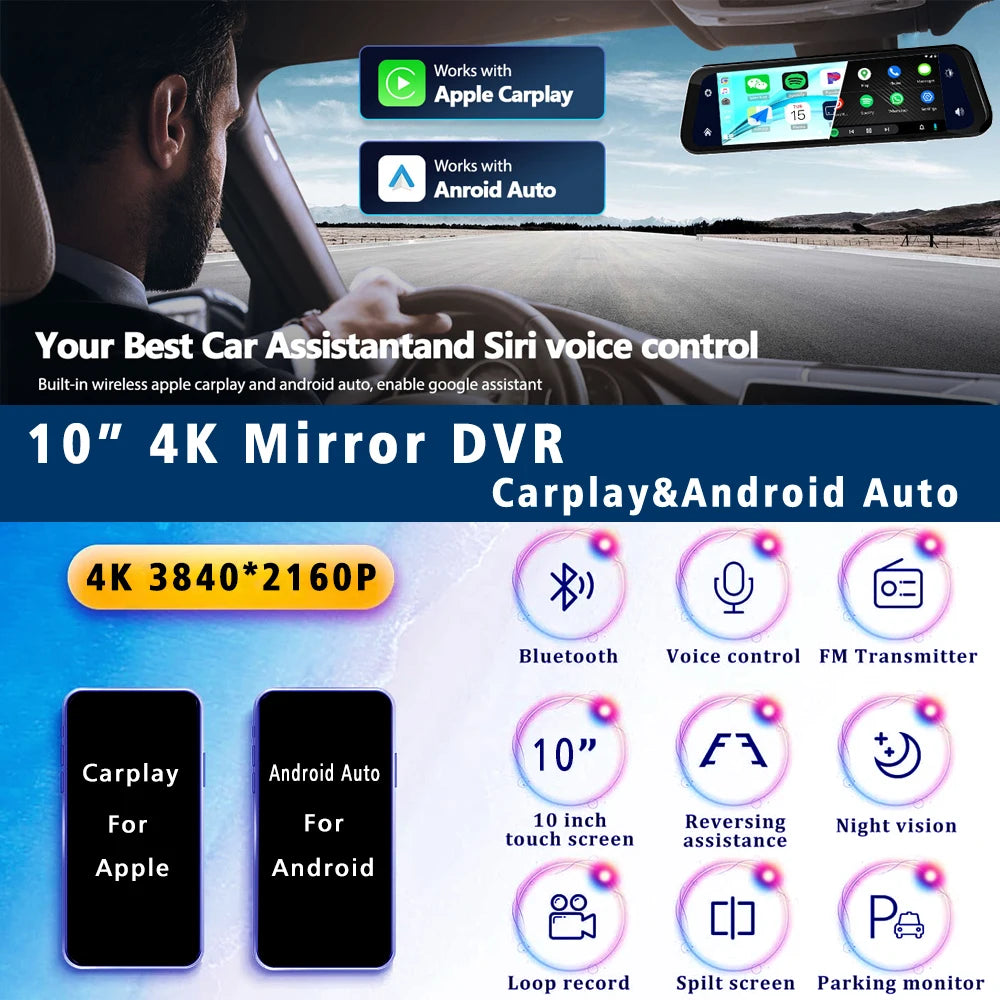 SmartDrive Mirror Dash Cam Pro