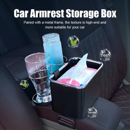 Car Armrest Organizer & Drink Holder