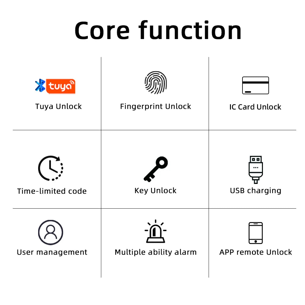 Smart Tuya Fingerprint Door Lock