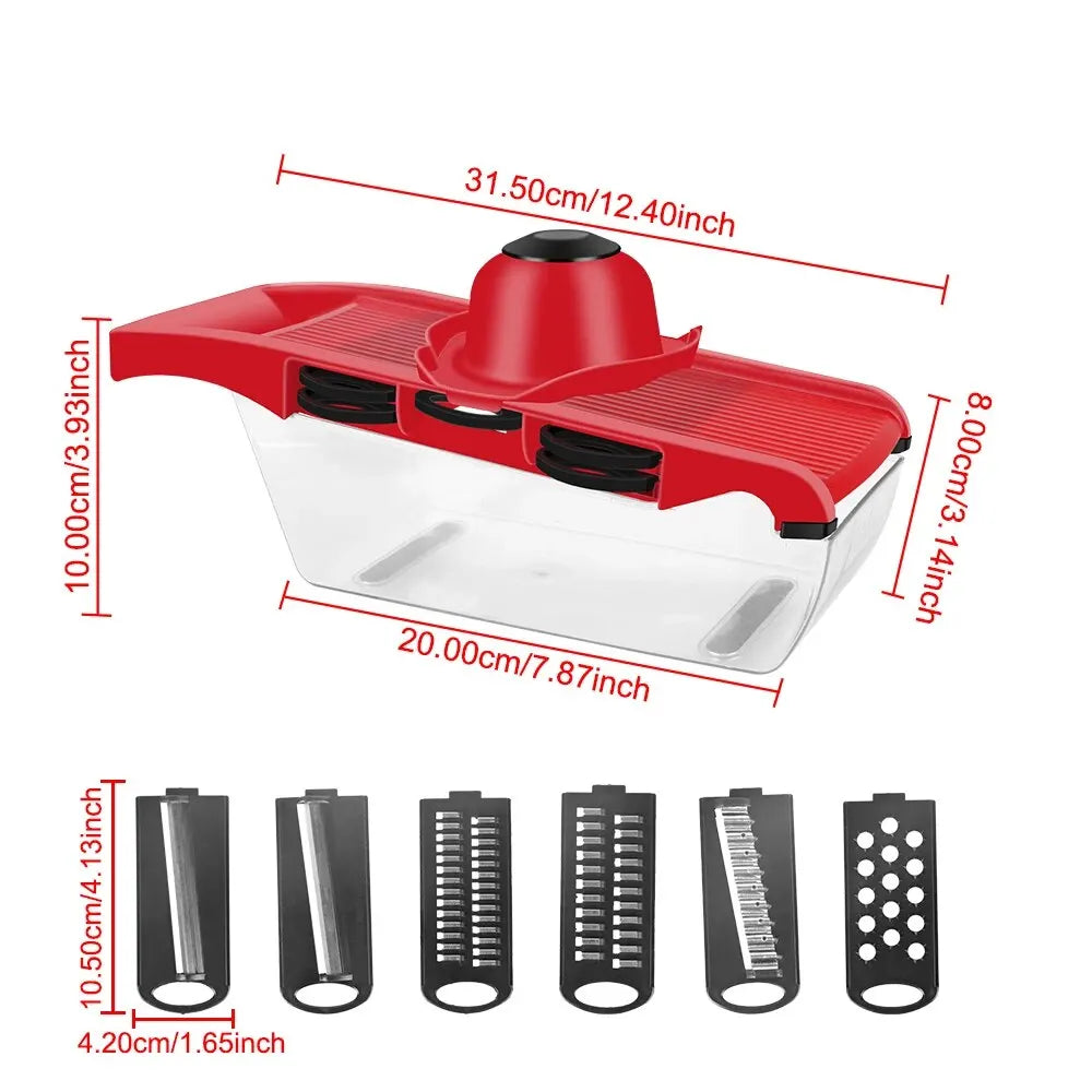 Multifunction Kitchen Slicer 6 Blades