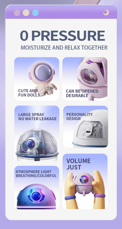 Astronaut Mist Air Humidifier Light