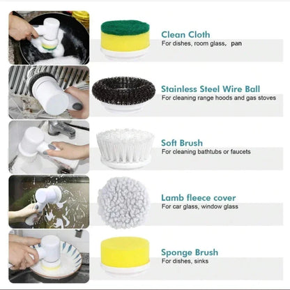 Magic Clean Spin Scrubber 5 in 1