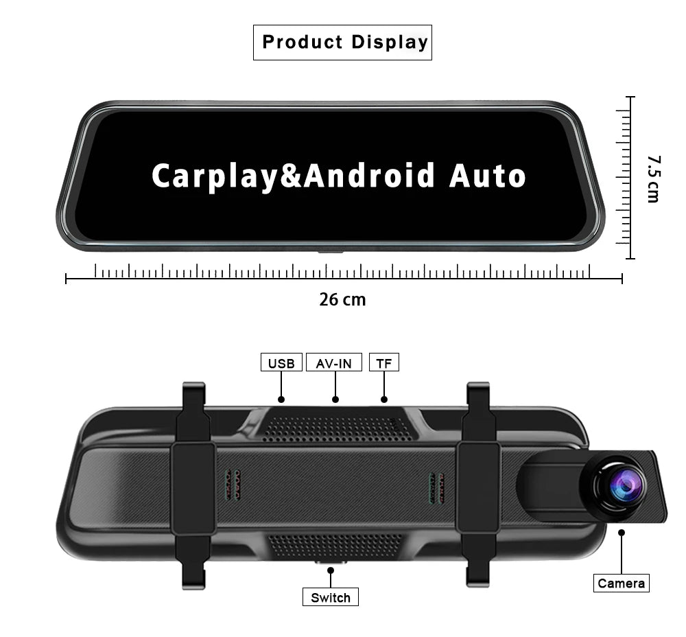 SmartDrive Mirror Dash Cam Pro