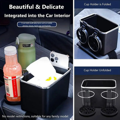 Car Armrest Organizer & Drink Holder