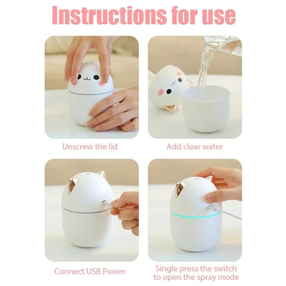 Kawaii Night Light Aroma Diffuser