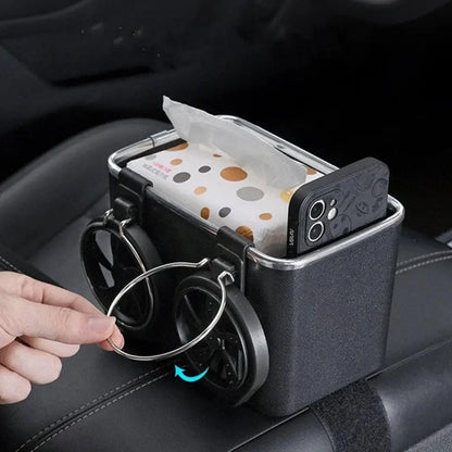 Car Armrest Organizer & Drink Holder